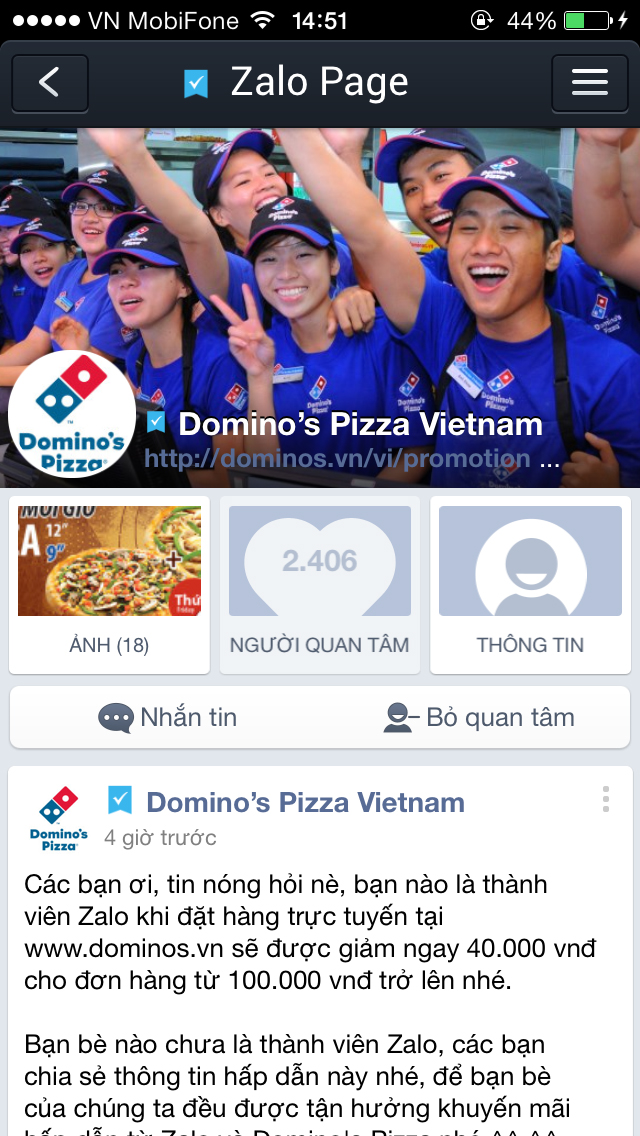 page-zalo-dominos-pizza